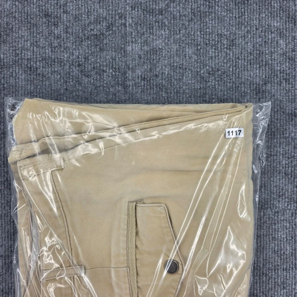 Vintage Coca-Cola Khaki Pleated Chinos Mens 36x29 Relaxed Straight Tan Pants USA